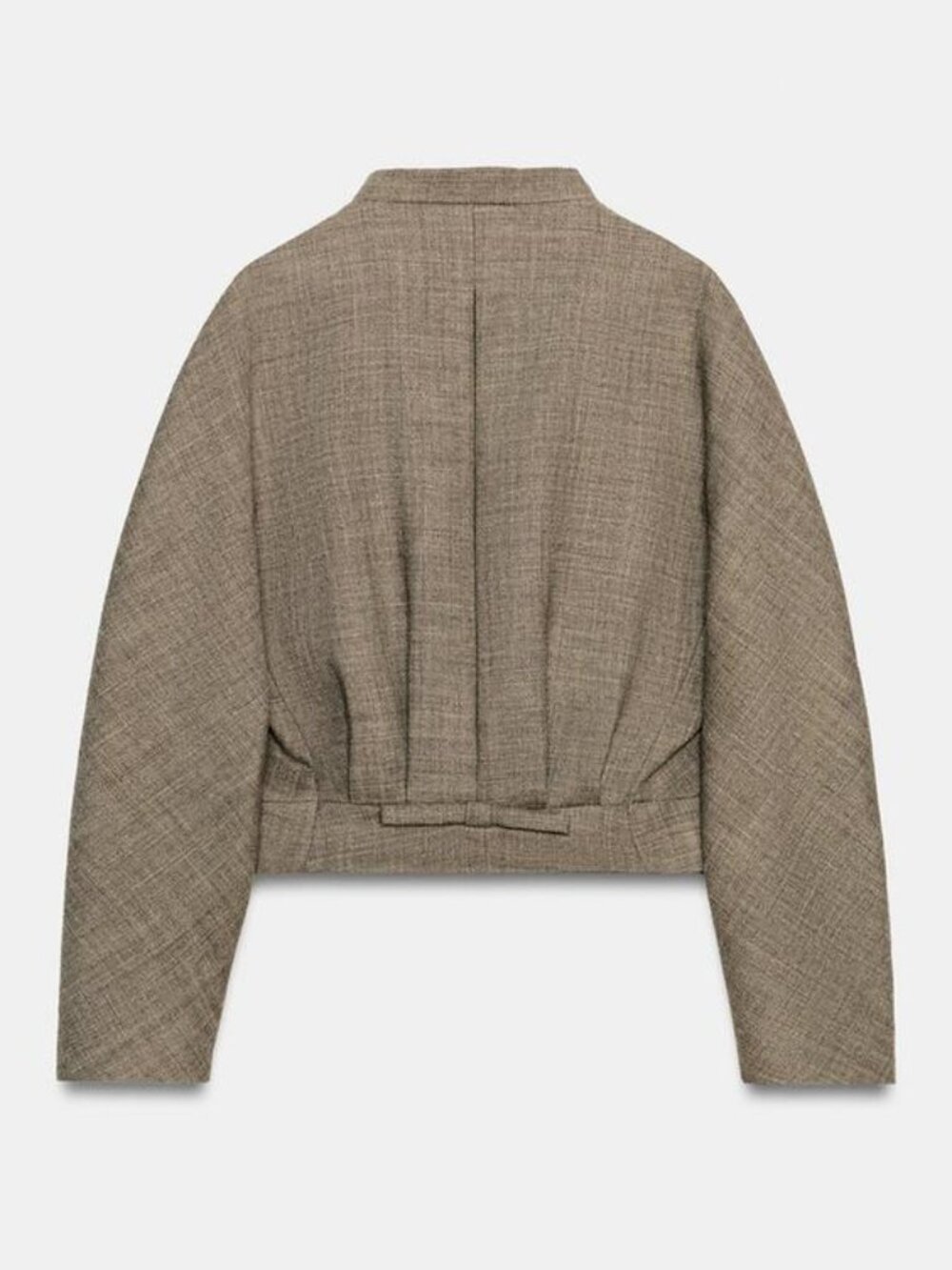 ZARA ZW COLLECTION WOOL BLEND CROPPED JACKET - Picture 6 of 7